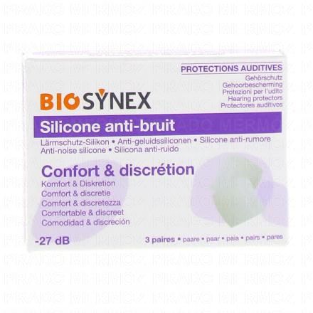 Protection Auditive Silicone Transparent x3 Paires