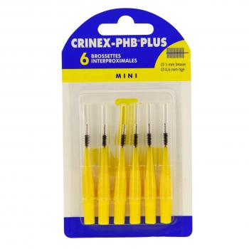 PHB Plus brossettes mini 3 mm jaunes x6