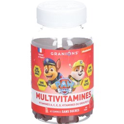 Pat Patrouille - Gummies Multivitamines - 60 Gummies - Fraise