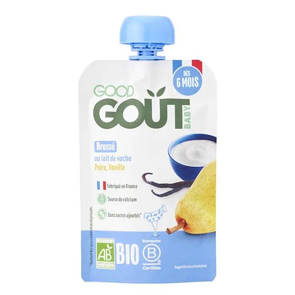 Gourde Brassé Poire Vanille +6m Bio 90g