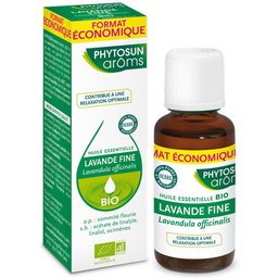 Aroms - Huile Essentielle Lavande Fine Bio - Hebbd - 100% Pure & Naturelle - Contribue à La Relaxation - 100% Bio- Analysée & Conditionnée en France - 30 ml