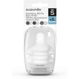 Teat Fisio Sx Pro Silicone M +3M 2uds