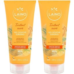 Gel douche surgras hydratant à l'aloé véra bio abricot