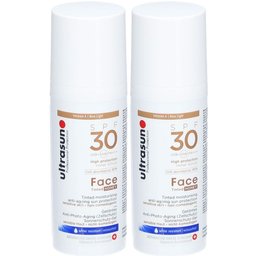 Crème solaire anti-âge pour le visage teintée miel SPF 30