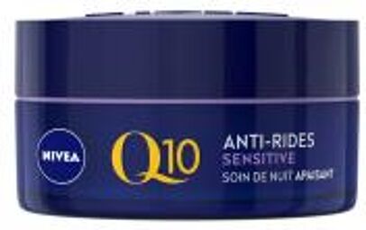 Q10 Anti-Rides Sensitive Soin de Nuit Apaisant 50 ml - Pot 50 ml