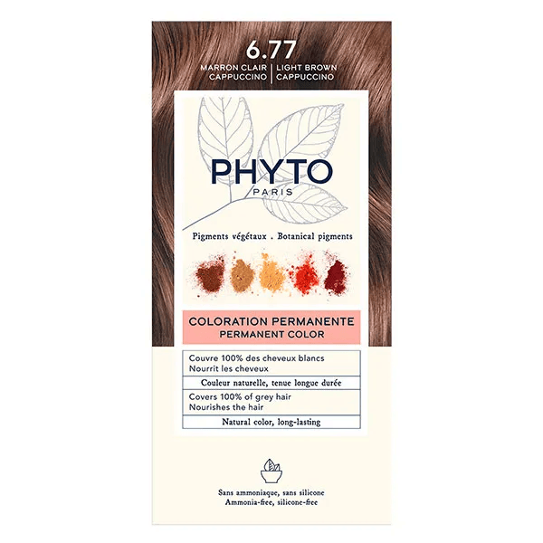 PhytoColor Coloration Permanente N°6.77 Marron Clair Cappuccino
