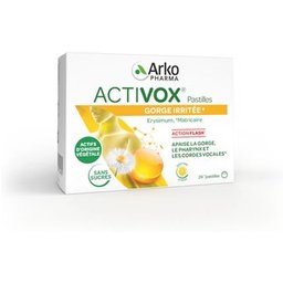Activox Pastilles Gorge Irritée 24 pastilles