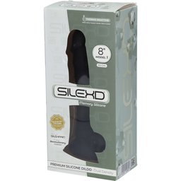 Premium Silicone Dildo Modèle 1 Noir 20 cm