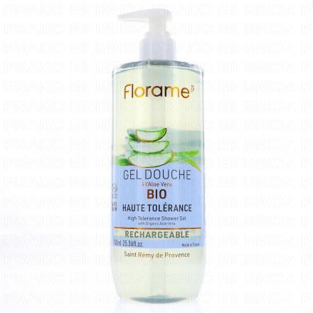 Gel douche à l'aloé vera bio haute tolérance 750ml