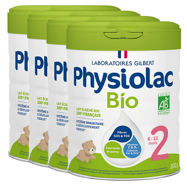 Bio Lait 2ème Age 800g - Lot de 4