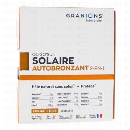 Oligo'sun Solaire autobronzant 2 en 1 x60 gélules