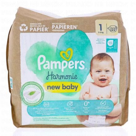 Harmonie New Baby Taille 1 - 2à5kg x22 couches
