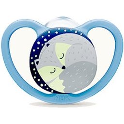 Sucette en silicone Space Night 18-36M 1ud