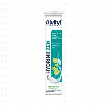Hydrink Zen Arôme Citron Vert x20 Comprimés Effervescents