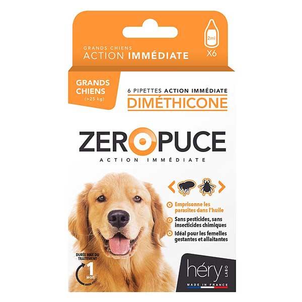 Diméthicone Pipettes Chien Zéro Puce 6X2