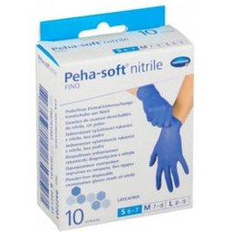 Peha-Soft Gants Nitrile Fins Petit 10uts