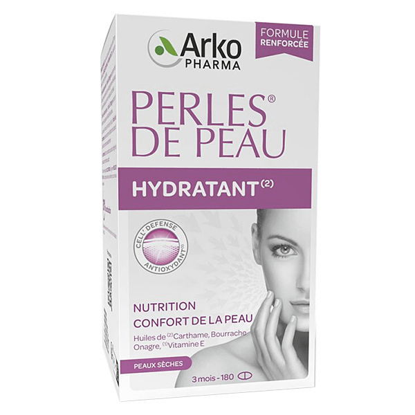 Perles de Peau Hydratant Nutrition & Confort de la Peau 180 capsules