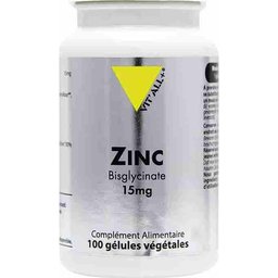 Zinc Bisglycinate 15mg 100 gélules végétales