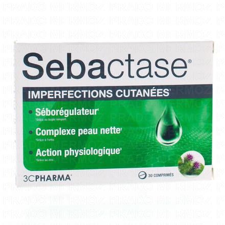 3C PHARMA Sebactase - imperfections cutanées boîte 30 comprimés