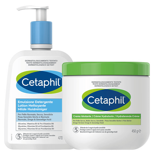 Routine peaux sensibles - Lotion Nettoyante et Crème Hydratante