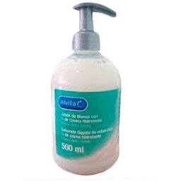 Savon à mains avec 1/4 de crème hydratante 500ml