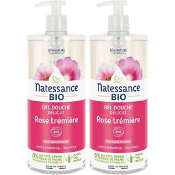 Natessance Gel Douche Douceur Rose à la Mauve Bio Sans Huile de Palme