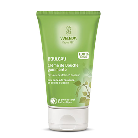Crème de douche gommante au bouleau bio tube 150ml