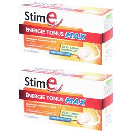 Stime Énergie Tonus Max vitamine C B caféine magnésium zinc