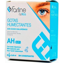 Gouttes hydratantes à l'acide hyaluronique 20monodose