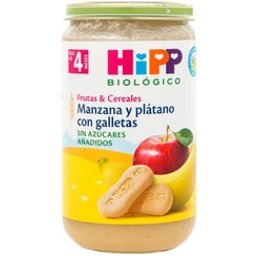 Potito Pomme & Banane avec Biscuits +4M Bio 190g