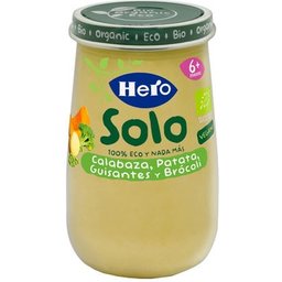 Hero Solo Tarrito Calabaza Patata Guisantes y Brócoli ECO 190g