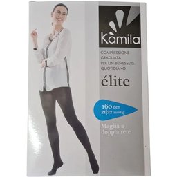 Elite 160den Collant Maille Double Filet Noir T3 1ut