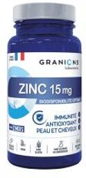 Bisglycinate de Zinc 15 mg 60 Gélules Végétales - Boîte 60 gélules