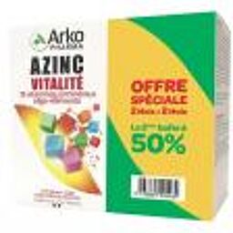 Azinc Vitalité Adulte Lot de 2 x 120 Gélules - 2 pots 2 x 120 gélules