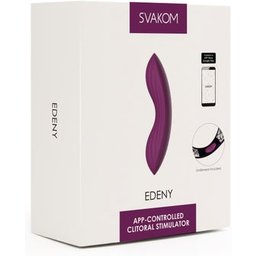 Edeny App Clitoral Clitoral Stimulator Violet 1ut