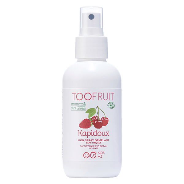 Enfant Cheveux Kapidoux Spray Démêlant Fraise Cerise Bio 125ml