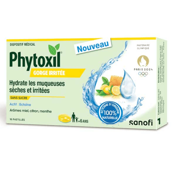 Pastilles Gorges irritées Miel Citron Menthe - Dispositif médical
