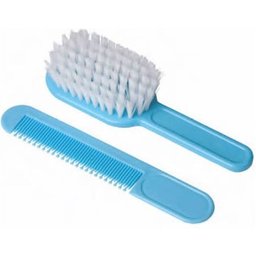 Pinceau doux Baby Bleu 1U + Peigne 1U.