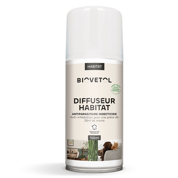 Diffuseur Automatique Antiparasitaire Habitat 15 à 30m2 150ml