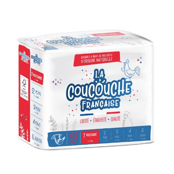 Couches Premium Taille 1 (2-5kg) - 28 unités