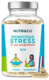Nutri&Co; Probiotiques Stress 60 Gélules - Pot 60 gélules