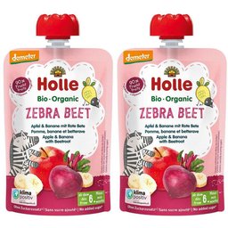 Zebra Beet - Pomme & banane avec betterave rouge