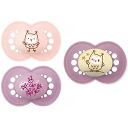 Set Rose Sucette Day & Night + Sucette Original + Chaîne