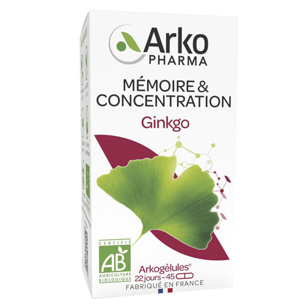Arkogélules Ginkgo Bio 45 gélules