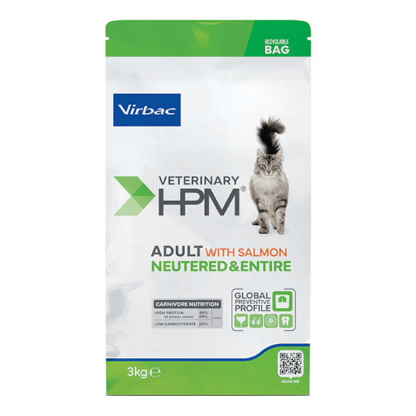 Veterinary HPM Cat Adult Saumon 3kg
