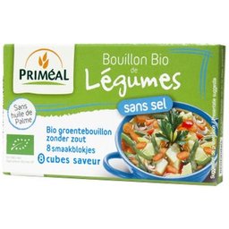 Priméal Cubito Caldo Verduras Sin Sal Bio 8x9g