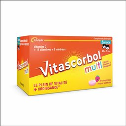 Vitascorbolmulti Junior - Complément alimentaire vitamine C pour enfants- 30 comprimés