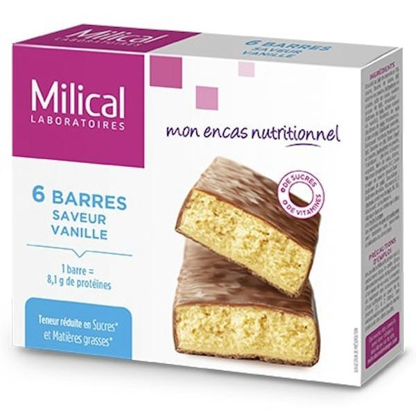 Barres Minceur Hyperprotéinées Vanille 6 Unités
