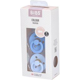 Tétines Duo bleu ciel/bleu bébé 2 mois et +