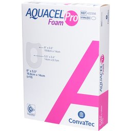 Aquacel Foam Pro Talon - Pansement hydrocellulaire adhésif siliconé 19,8 cm x 14 cm